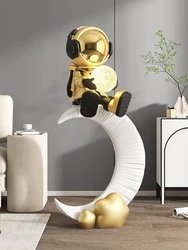 Home Decor Astronaut Statues Floor Ornament Room Decor Sculptures Living Room Large Floor Art Decor Figurines Housewarming Gifts