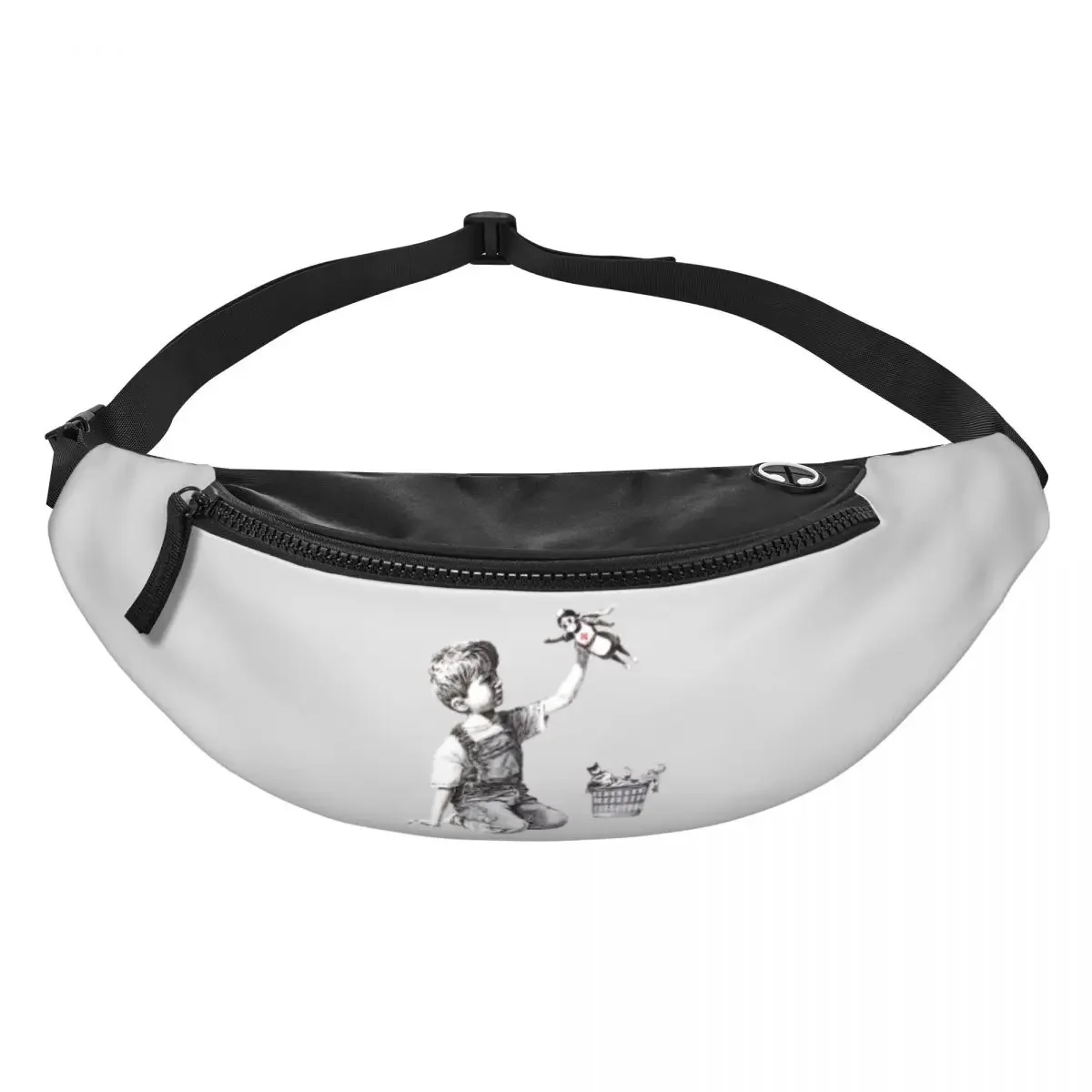 Cool Game Changer Fanny Pack hombres mujeres Banksy Street Graffiti Pop Art bandolera riñonera para viajar teléfono dinero bolsa