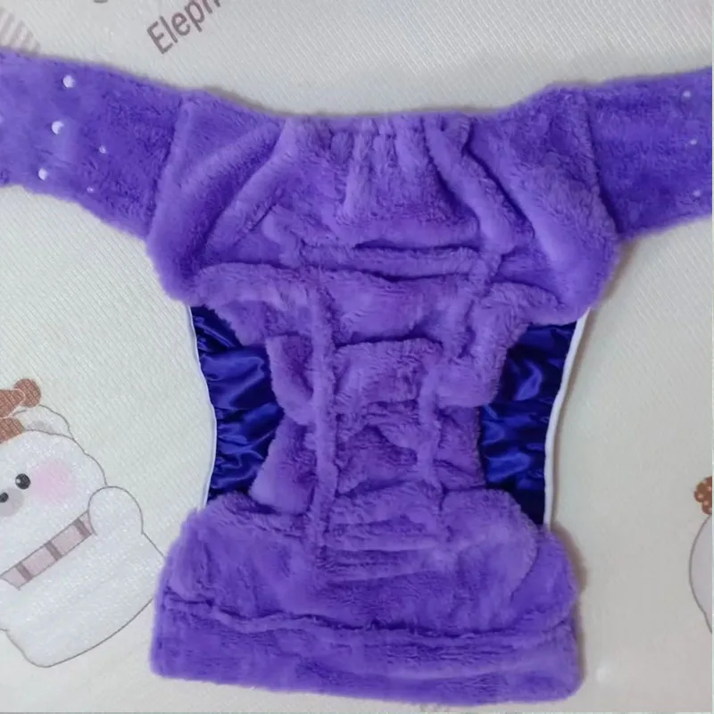 래빗 밍크 벨벳 ABDL 성인용 기저귀 팬티 부드럽고 푹신한 따뜻한 조절 가능한 스냅 버튼 팬티 기저귀 훈련용 팬츠 재사용 가능