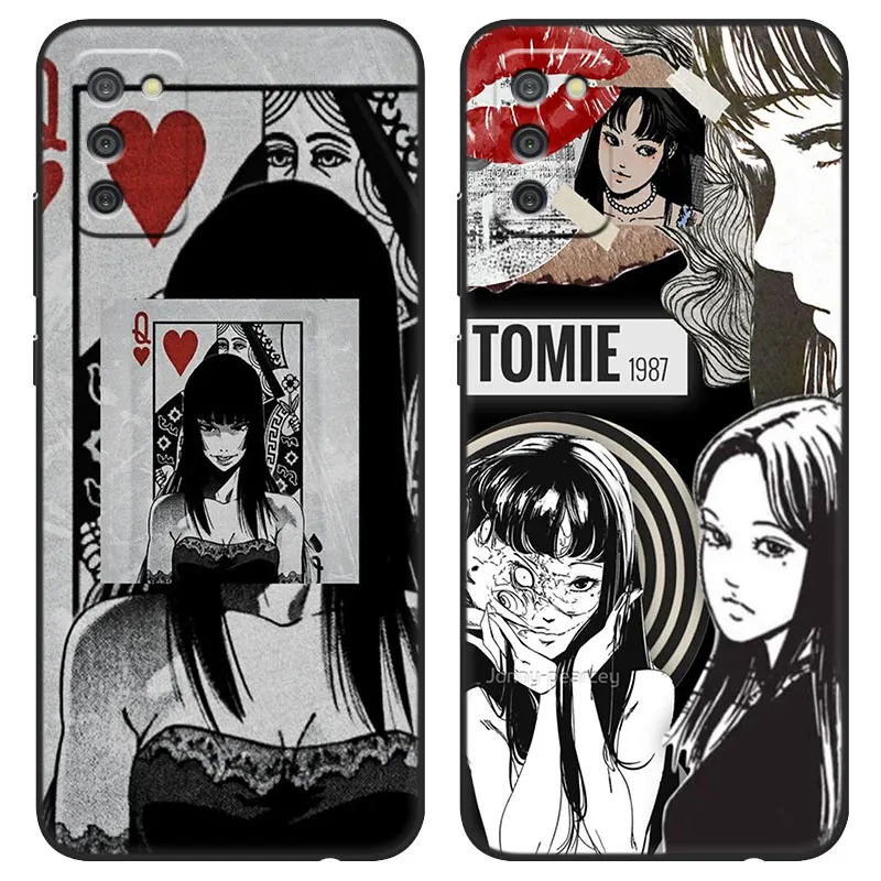 Anime Junji Ito Tees Horror Case For Samsung A04E A03S A02S A21S A01 Core A10S A11 A20S A20E A31 A40 A41 A9 A7 A6 A8 Plus 2018