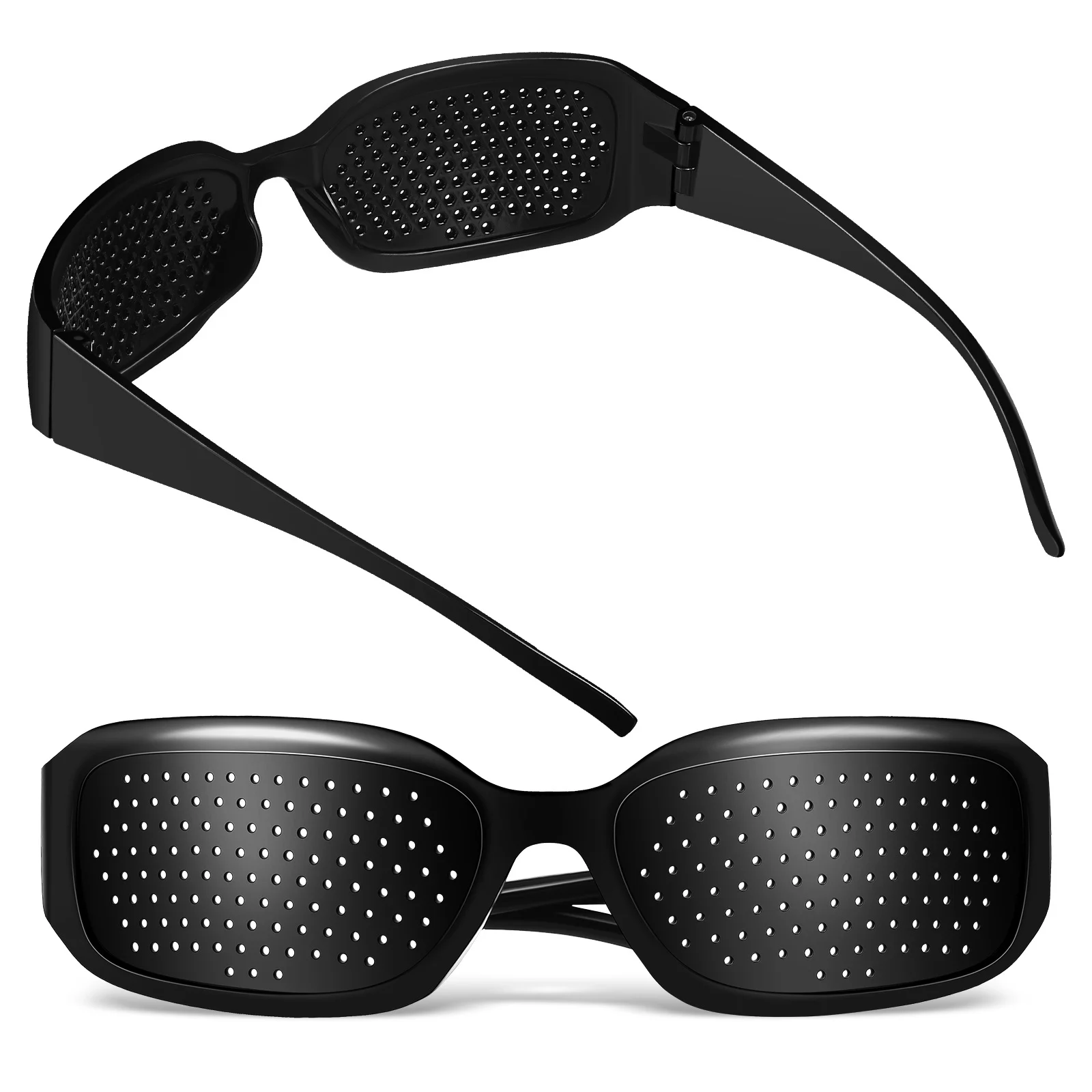 2 Stück Pinhole-Brillen, Vollformat-Schutzbrille zur Verbesserung der Sehkraft, Korrekturbrille, Augenpflege