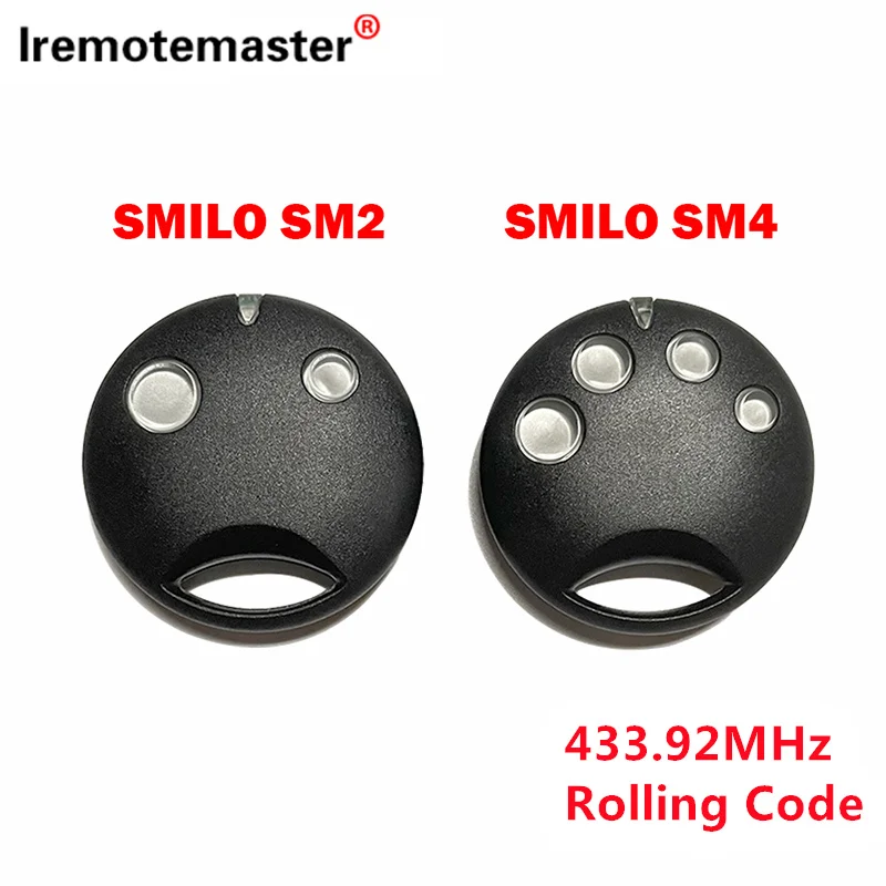 

For SMILO SM2/SM4 Compatible with SMXIS SMX2 OXI OX2 SMXI SMX2R 433.92MHz Rolling Code Garage Door Remote Control Transmitters