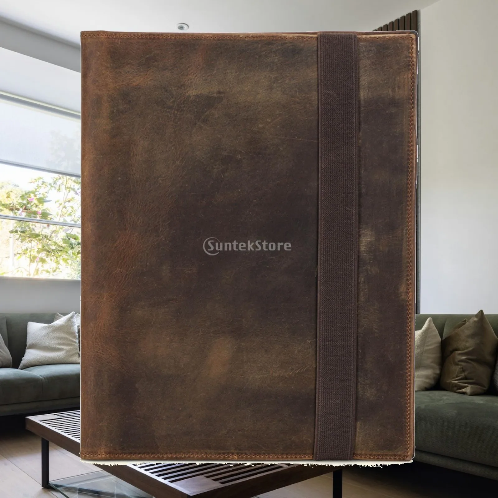 copertina-per-libri-in-pelle-marrone-crazy-horse-formato-b5-con-tasche-per-carte-e-portapenne-ideale-per-l’uso-come-agenda-aziendale