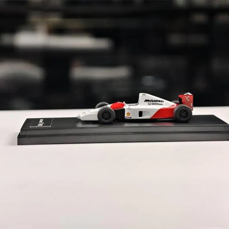 Lcd 1:64 Mclaren F1 Mp4/6 Micro Exquisite Senna Car Model Simulation Alloy Display Car Model Room Ornament Boy Birthday Car Gift