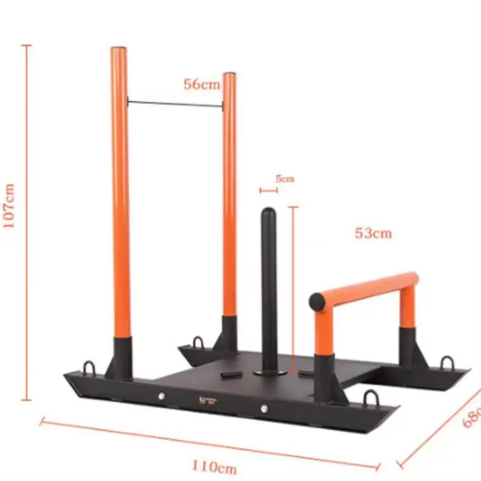 Machine de traîneau à poids multifonction avec Logo personnalisé, entraînement de gymnastique à domicile