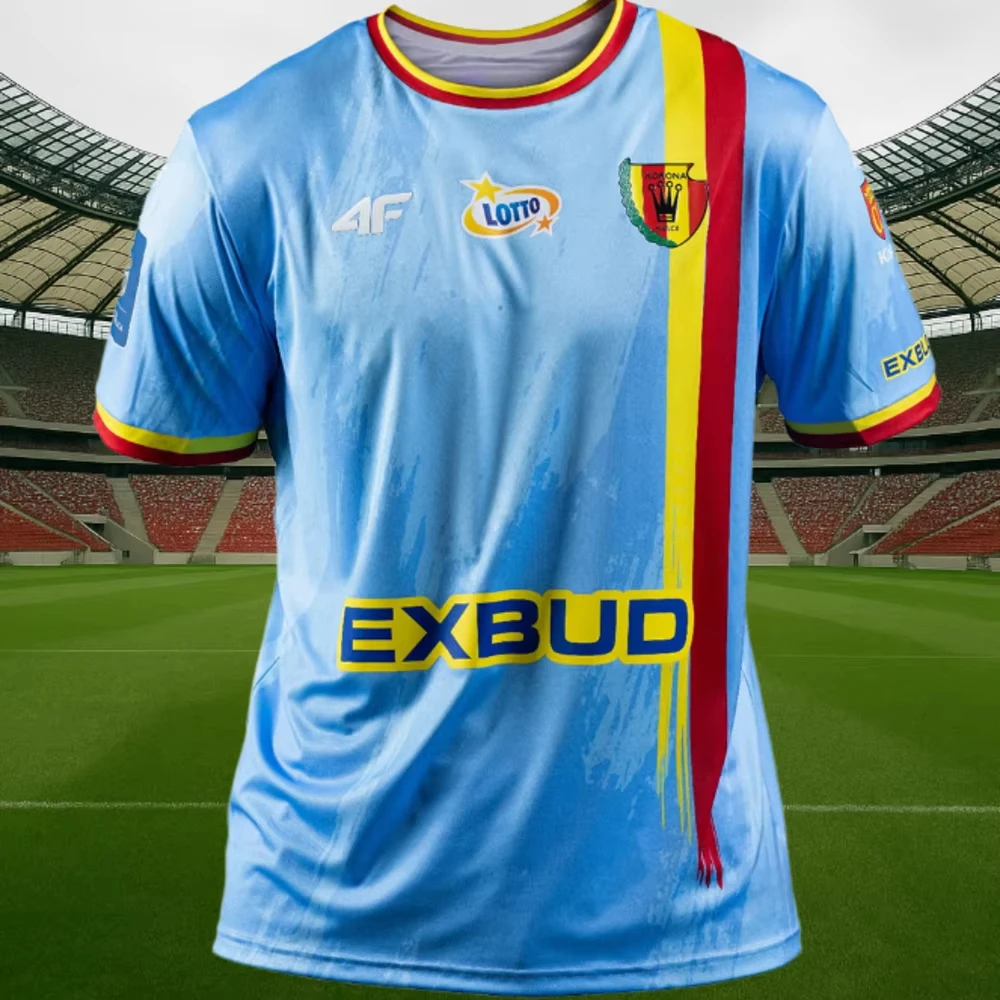 nova-camisa-de-futebol-masculina-da-polonia-jersey-de-secagem-rapida-korona-kielce-camisa-de-futebol-masculina-polska-roupa-de-surf