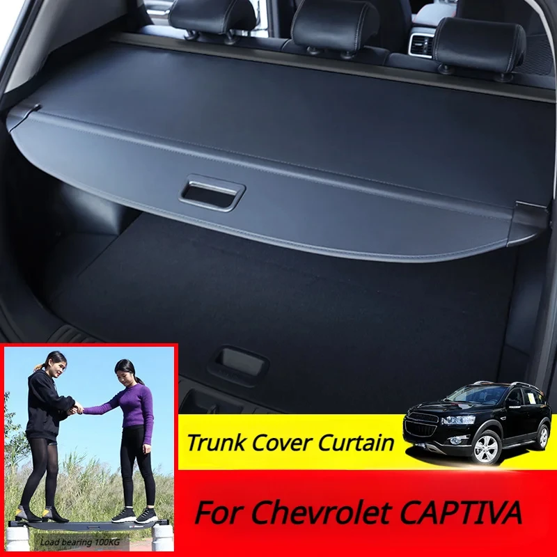 For Chevrolet CAPTIVA Trunk Cover Curtain Tail Box Baffle Storage Partition Interior Trim Modification Accessories Rear Racks