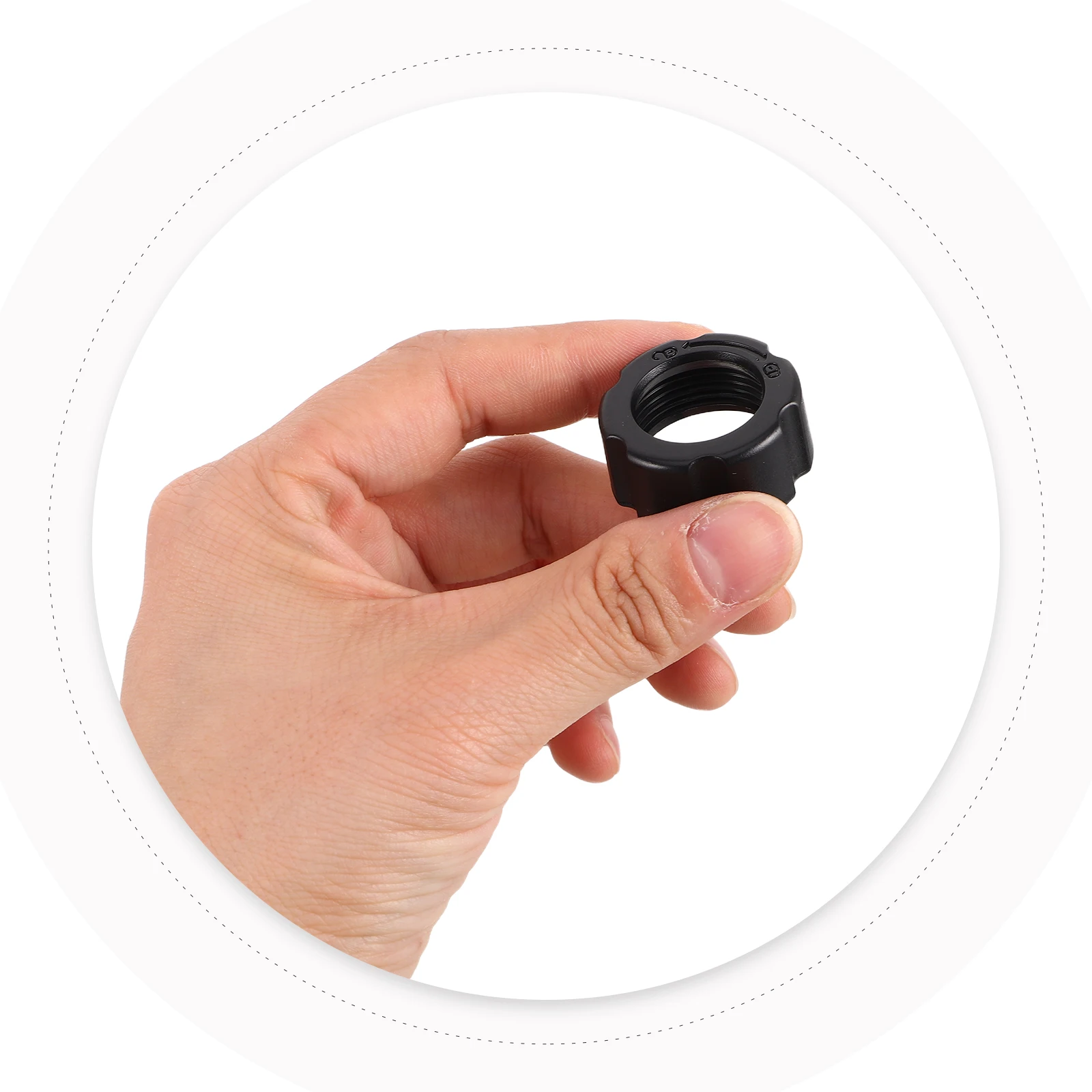 

10pcs Phone Holder Nut Ball-Joint Fixed Adapter Ring Car Accessory Mount Car Mount Screw-On Bracket Compatible for Front Rear