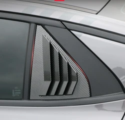 For Trumpchi GAC Empow 2022 2023 Exterior Accessories Rear Window Blinds Side Louvers Vent Rear Window Louvers Cover Trim 2PCS