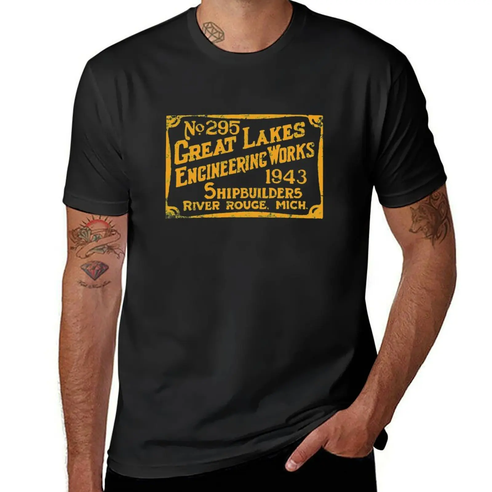 

Great Lakes Engineering Works T-Shirt oversized summer tops sublime black t-shirts for men