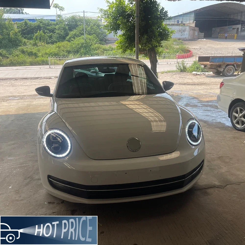 For 2013-2019 VW Beetle Auto Headlights Assembly Upgrade Porsche Style LED Projector Lens Car Front Lamps Accessories