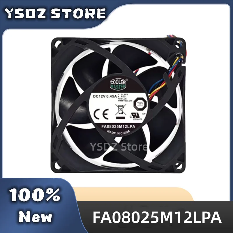 FA08025M12LPA 2/3/4-wire DC12V 0.45A 80*80*25MM For Cooler Master New Original Cooling fan Fast Shipping