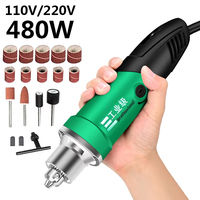 220V 480W High-Power Engraver Electric Drill Engraving Rotary Tool 6-Position Variable Speed Polishing 26700RPM