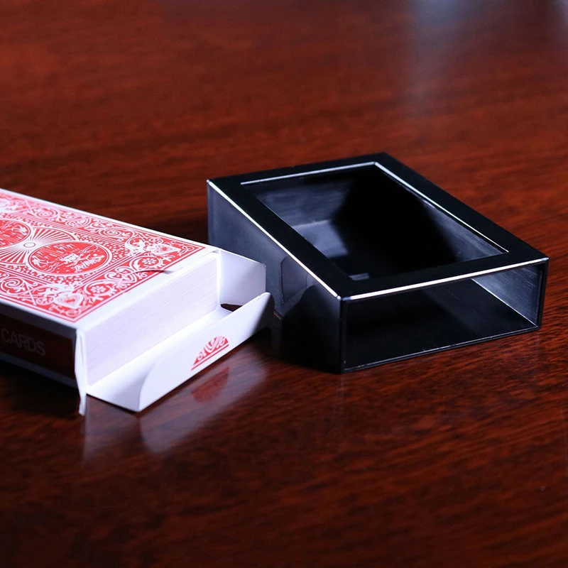 Deluxe Vanishing Card Box by Kupper Magic Tricks Deck Disappearing Card Case Magia Close Up Illusions Gimmicks Mentalism Props