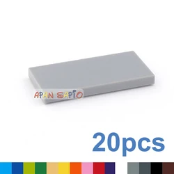20pcs/lot DIY Blocks Building Bricks Smooth 2X4 Educational Assemblage Construction Toys for Children Size Compatible With Brand