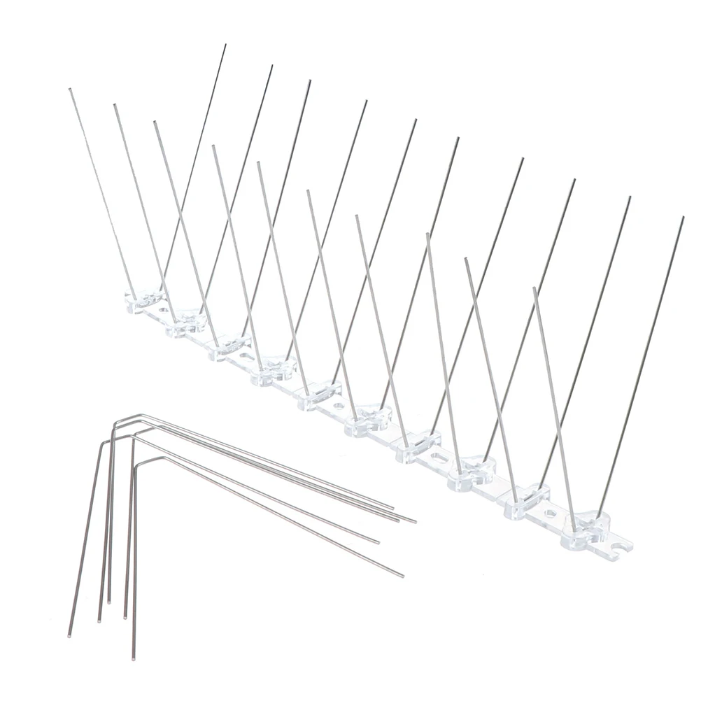 Bird Repellent Spikes Eco-friendly Anti Pigeon Nail Bird Deterrent Tool Bird Repellent Thorn Spikes Net Fence Anti-Bird Device