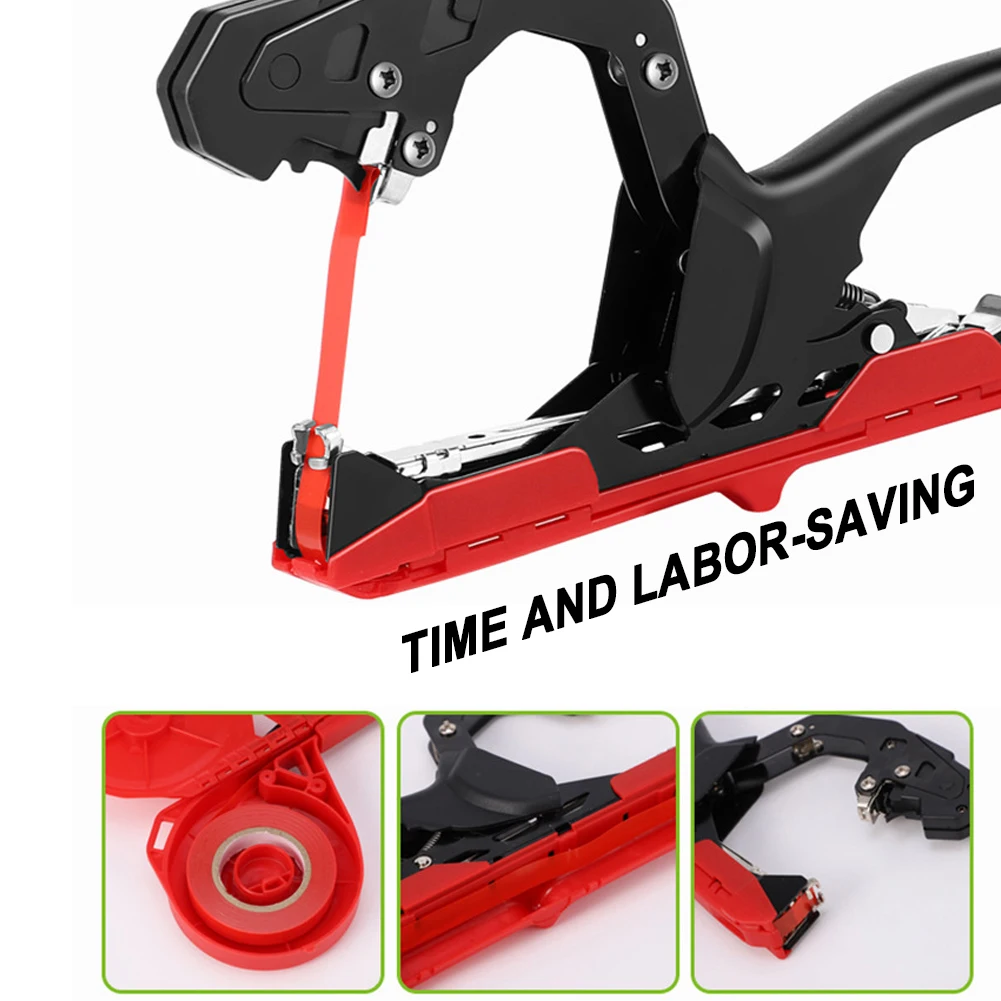 Bindmachine, draagbare tuinplant tak bindmachine planten takken handbindgereedschap thuis planten tape gereedschap bindmachine