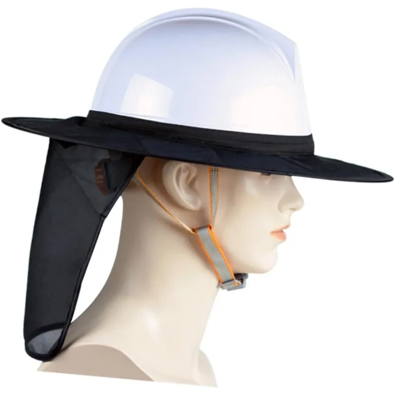 Outdoor Sun Visor Safety Helmet External Reflective Parasol Neck Protector Head Protector Safety Helmet High Visibility Mesh Hat