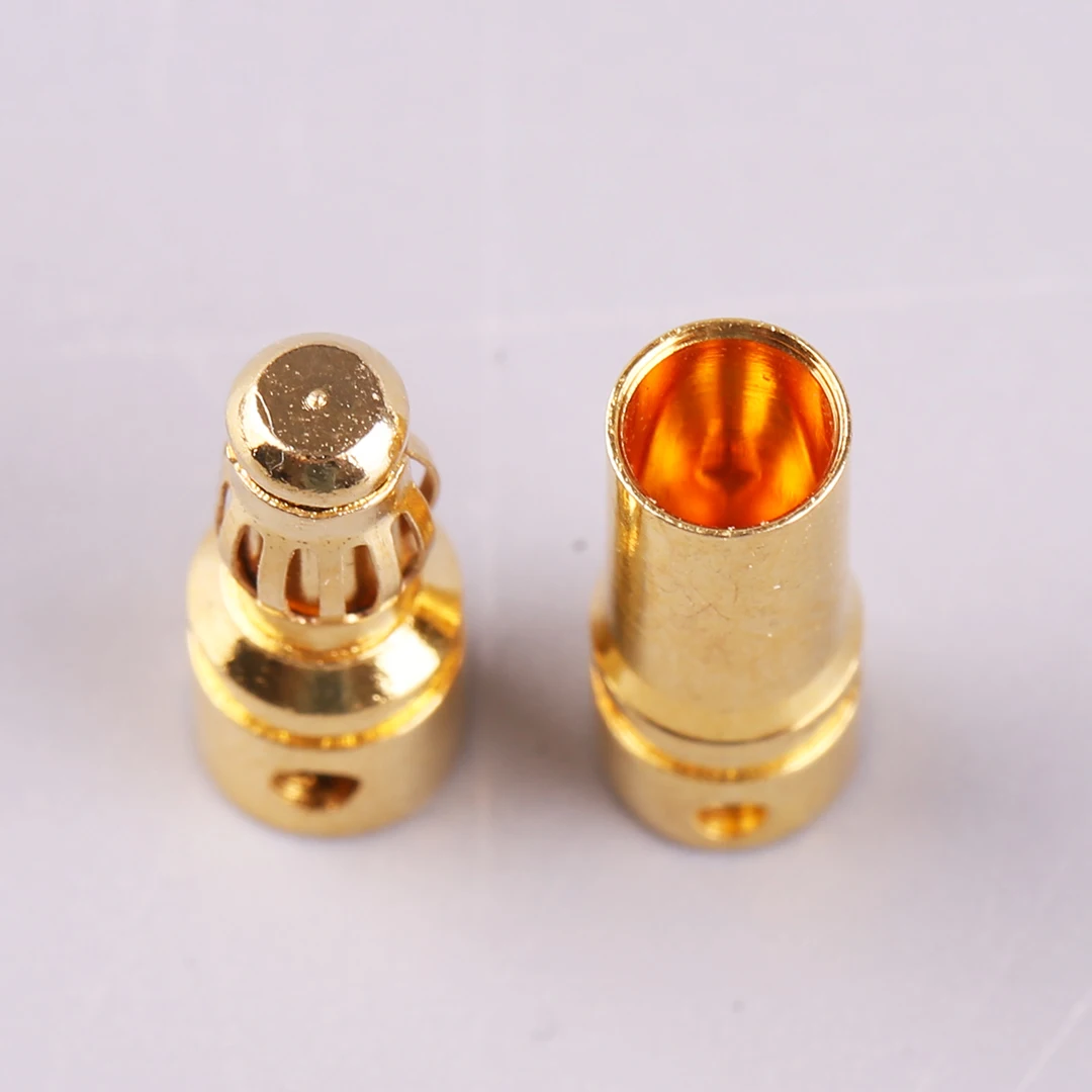 10pcs Amass Banana Plug Set Pure Copper Electric Motor Connector Male And Female Heads for Aircraft Models 2mm-8mm Sizes