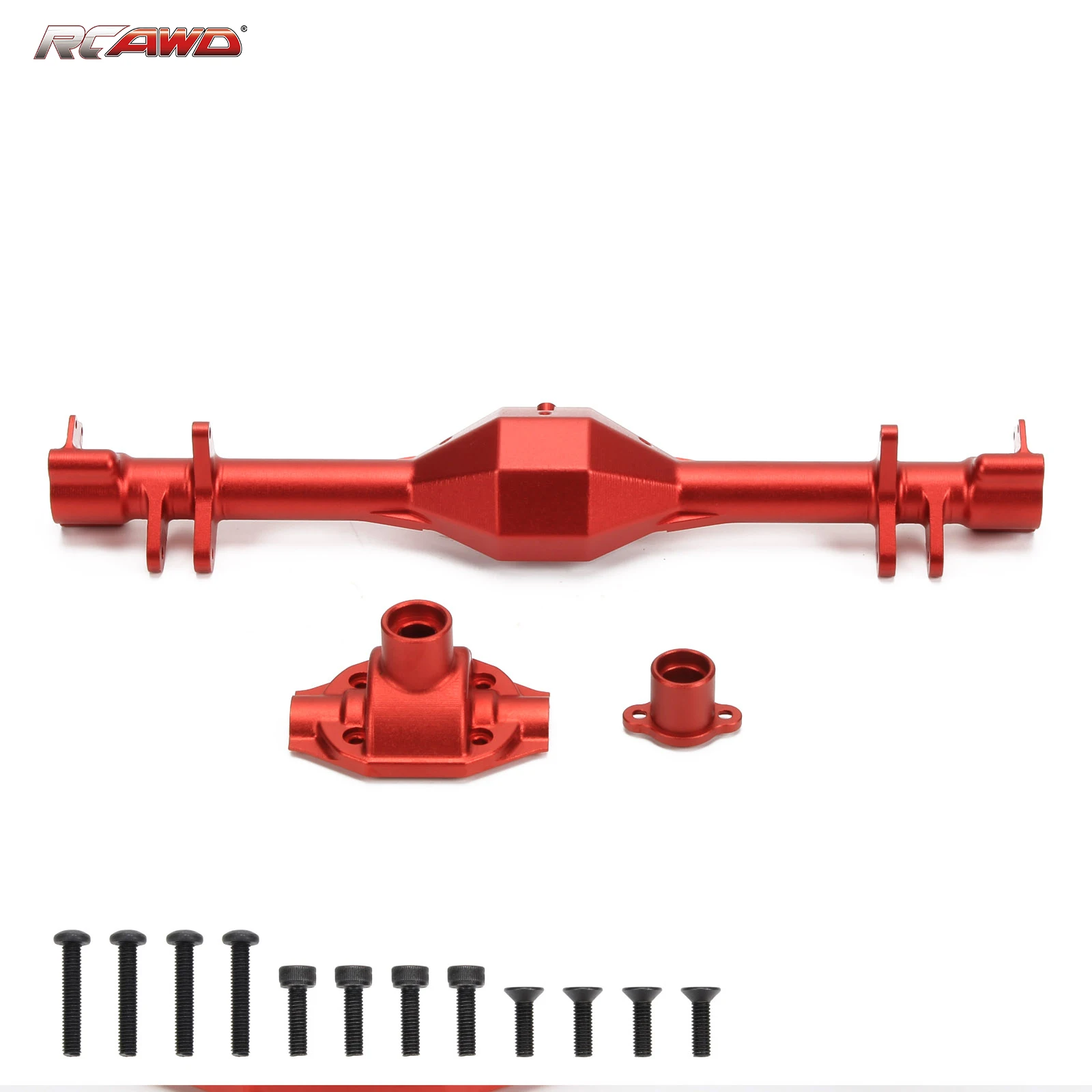 RCAWD Aluminum rear axle housing set for 1/10 Losi Baja Rey, Hammer Rey, Rock Rey RC car upgraded part