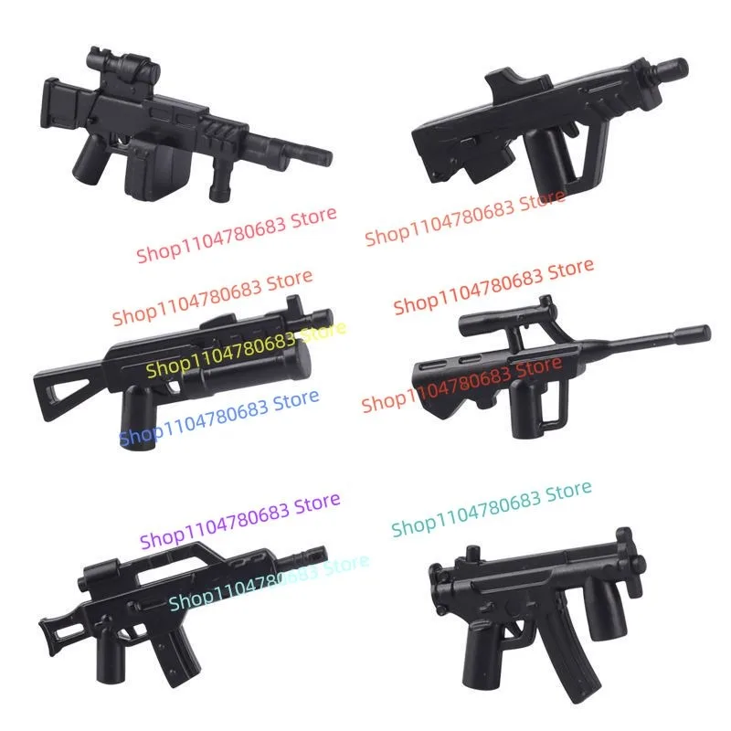 MOC ビルディングブロックガンアクセサリーミニフィギュア組み立てモデルディスプレイアニメ装飾おもちゃホリデーギフト趣味コレクタブル