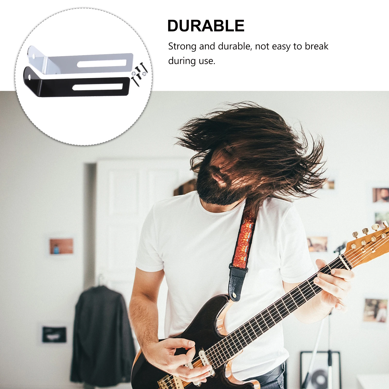 

2 set 2 Sets For Electric Guitar Universal L-Shaped Metal Support Scratch Plate Bracket Guitar Accessories