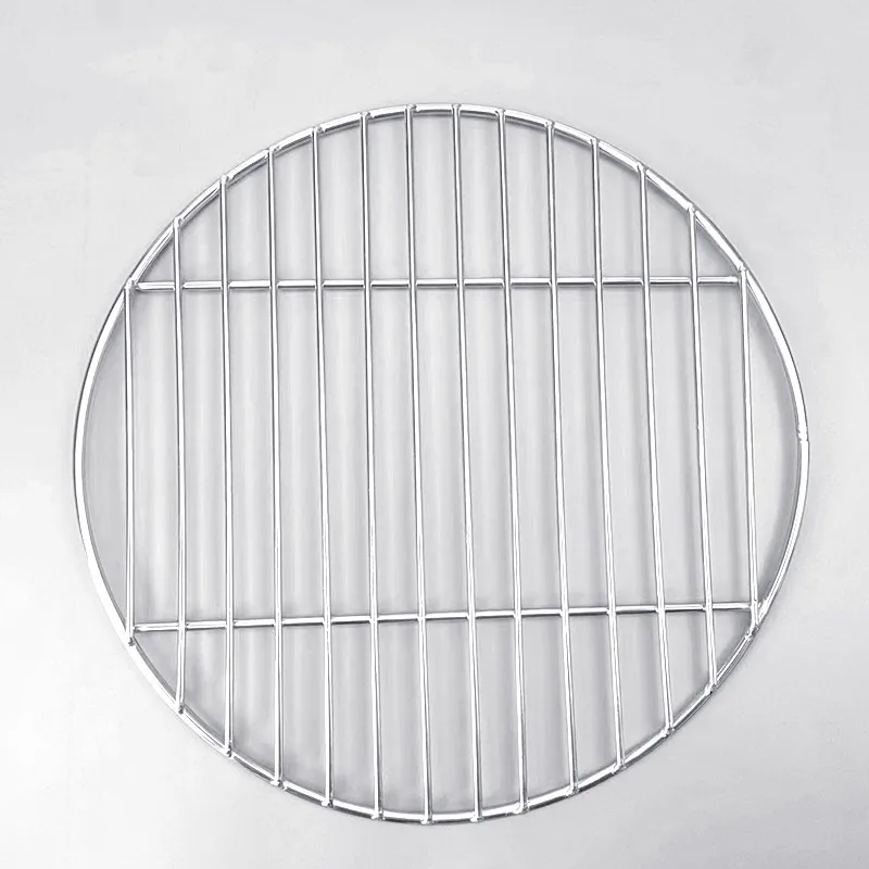 Stainless Steel Thickened Drying Mesh,Round Meat Pressing Grill,Anti-Sticking Meat Cooking Barbecue Net