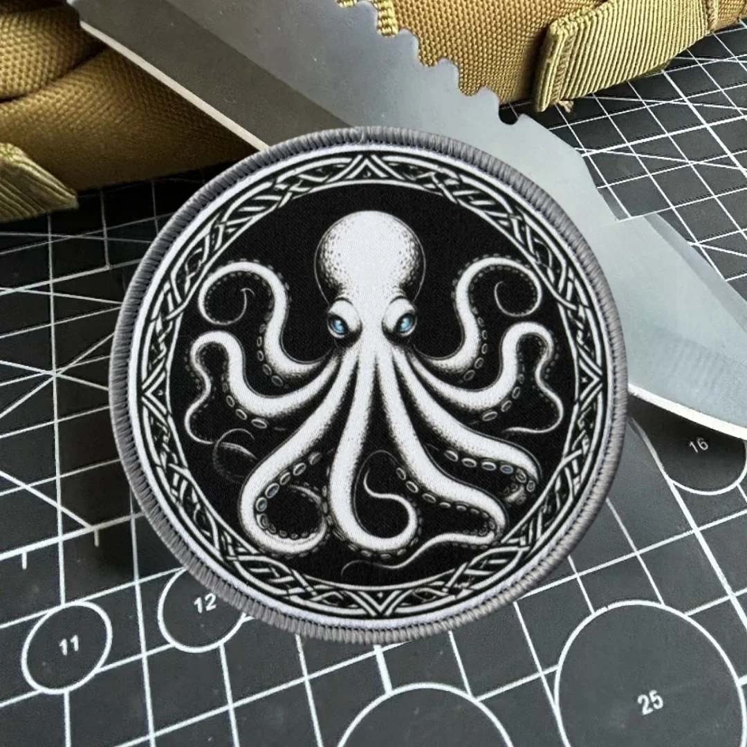 Tactical Octopus Patch for Clothing, Military Emblem