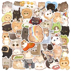 10/30/50PCS Cartoon Cute Big Eyed Cat Sticker Graffiti Animal iPad Laptop Helmet Car  Pattern Scrapbook Toy Decoration Wholesale