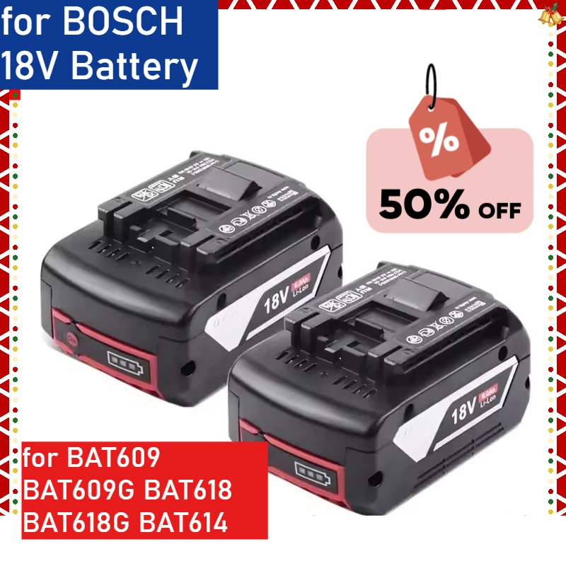 

New for BOSCH 18V Battery Accessories Screwdriver Battery for BAT609 BAT609G BAT618 BAT618G BAT614