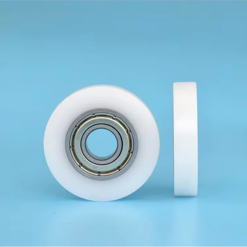 1 Stück flache Riemenscheibe BS608 30-7 kunststoffbeschichtetes Lager mit Schrauben in verschiedenen Größen