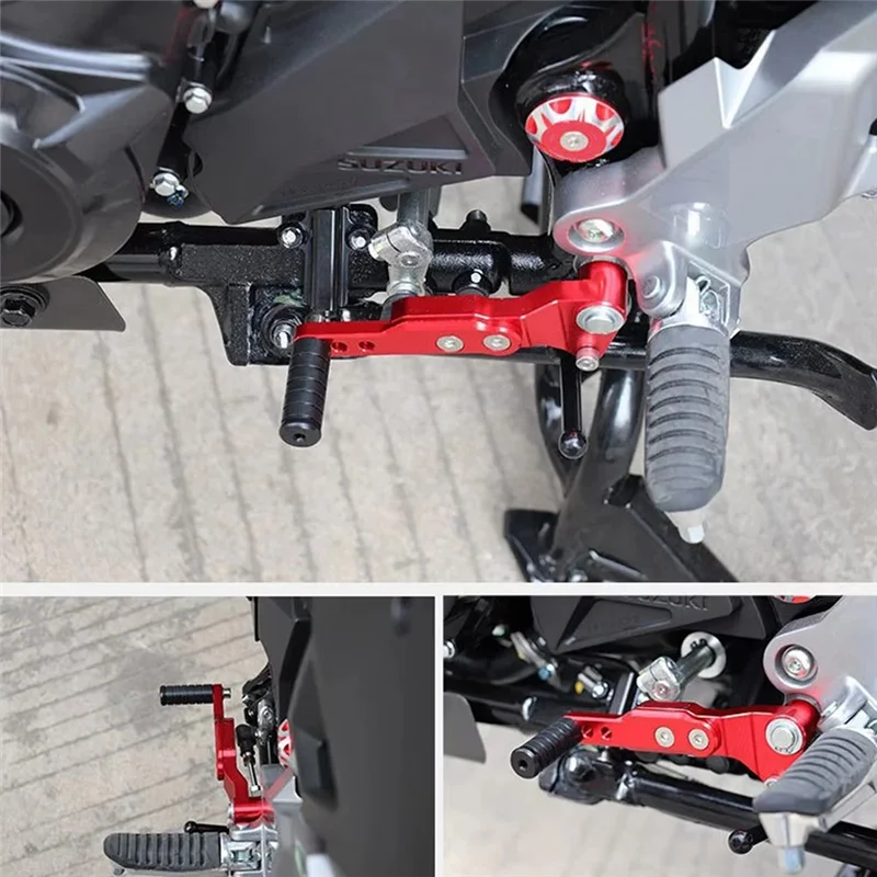 

A03Q-CNC Aluminum Motorcycle Gear Shift Lever Adjustable Lengthened Gear Shifter Foot Pedal Accessories Fit For Haojue