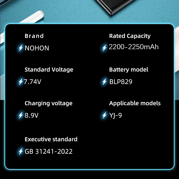 NOHON Replacement Battery for OnePlus 9 8 10 Pro 7 6 5 8T 9RT 7T 6T 5T 10R 9R ACE 3 2V Nord 2 CE2 Lite N100 One Plus Batteries