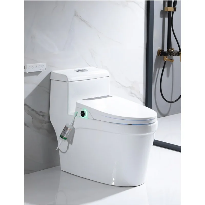 Imagem -02 - Assento Sanitário Automático com Conveniente Botão Flush Controle de Temperatura Aquecimento Instantâneo Função de Secagem