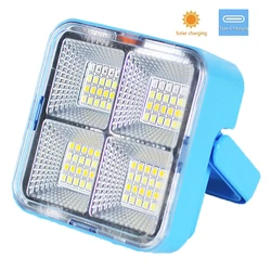Powerful Solar Light USB Rechargeable Portable Outdoor Lighting LED Reflector Spotlight Projector Floodlight Construction Lamp