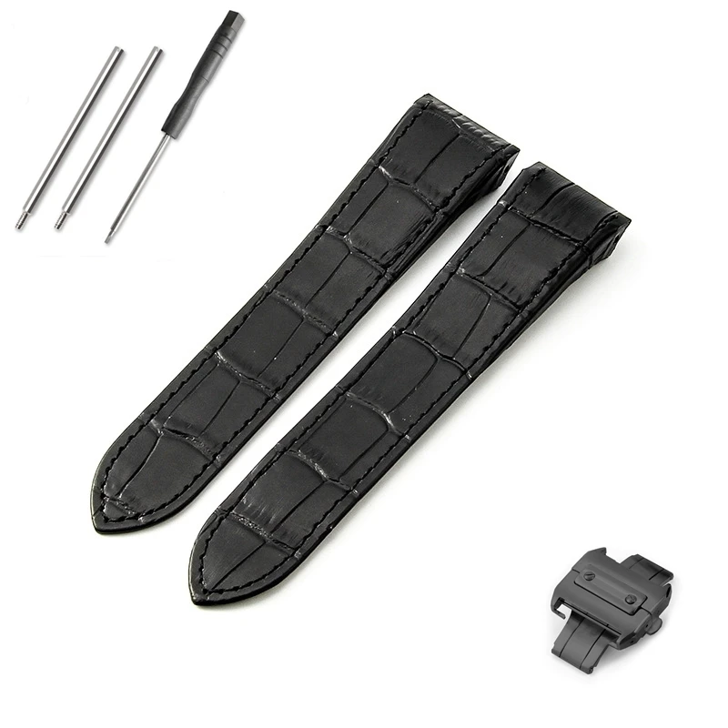 Für Santos DE 100 Cartier 20 mm 23 mm Uhrenarmband Herren Damen Armband Echtleder Armband Armband mit Spezialwerkzeugen