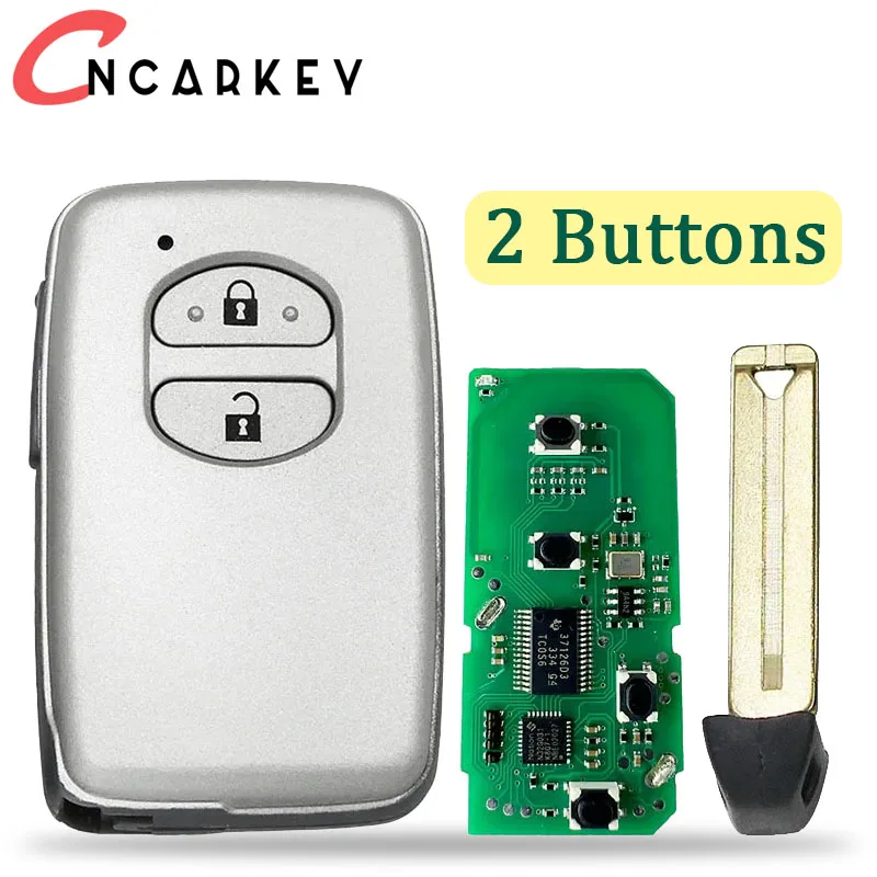 Auto Smart Remote Key For Toyota Land Cruiser Prado Camry Crown Aurion LC200 A433 F433 Car Smart Key Fob Car Key Case Fob Cover