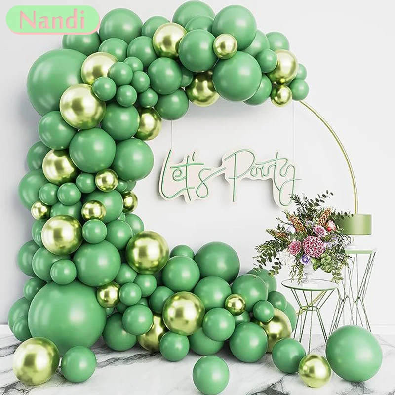 

124PCS Jungle Animal Balloon Garland Arch Kit 1st Birthday Party Decoration Kids Boy Baby Shower Safari Decor Latex Balloons