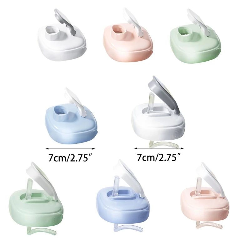 Baby Bottle Convert Straw Cup Lid Feeding Bottle Travel Straw Lid with Anti-Chock Straw for Hegen Wide Mouth Bottles