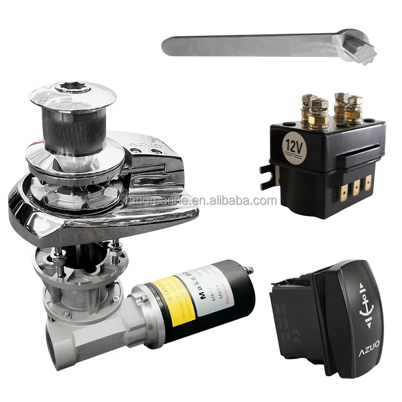 

STLF Wholesale Marine Supplies Electric 12v/24v Vertical Capstan Winch Stainless Steel Anchor Winch for Boats Marine Ship