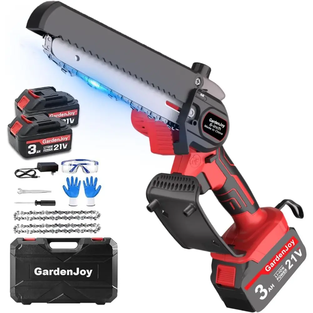 

Mini Chainsaw Cordless, 6 Inch Portable Small Handheld Electric Chainsaw cordless Battery Powered for Household, Garden, Yard, T
