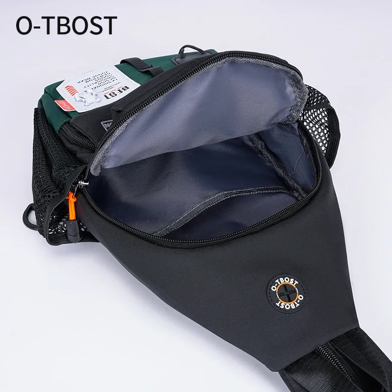 O-TBOST 2 in 1 Chest Bag and Backpack Outdoor Crossbody Bag for Men and Women with Oxford Cloth