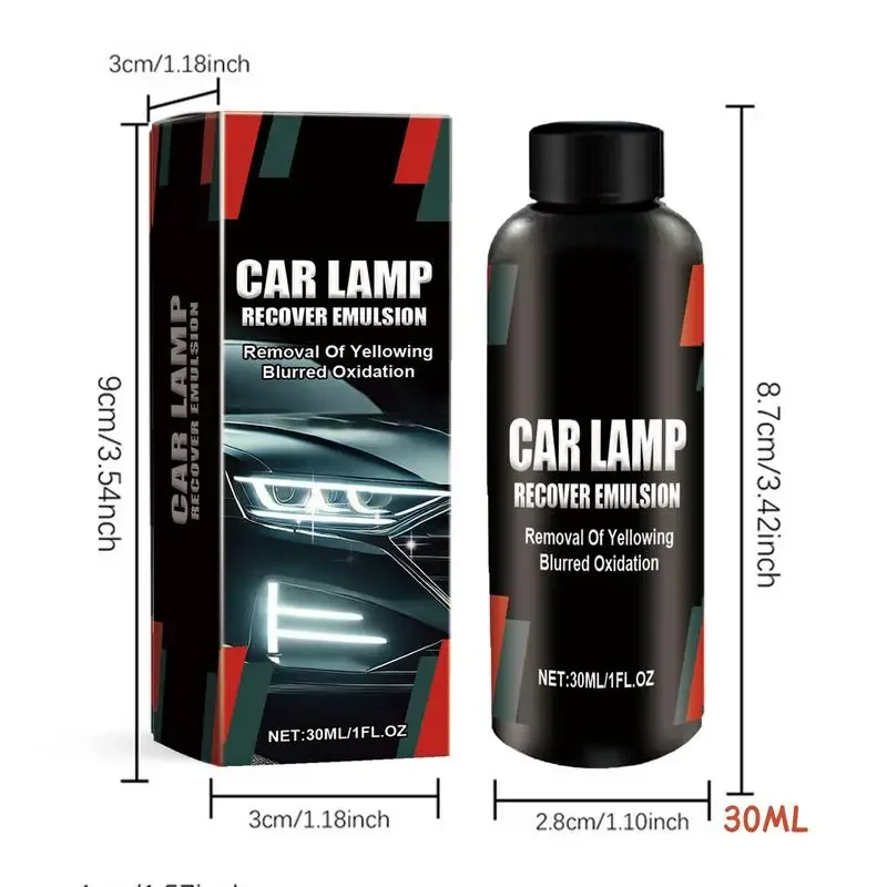 Car Headlight Restoration Polishing Cleaner Headlamp Scratch Remover Repair Cleaning Paste Remove Oxidation Headlight Liquid