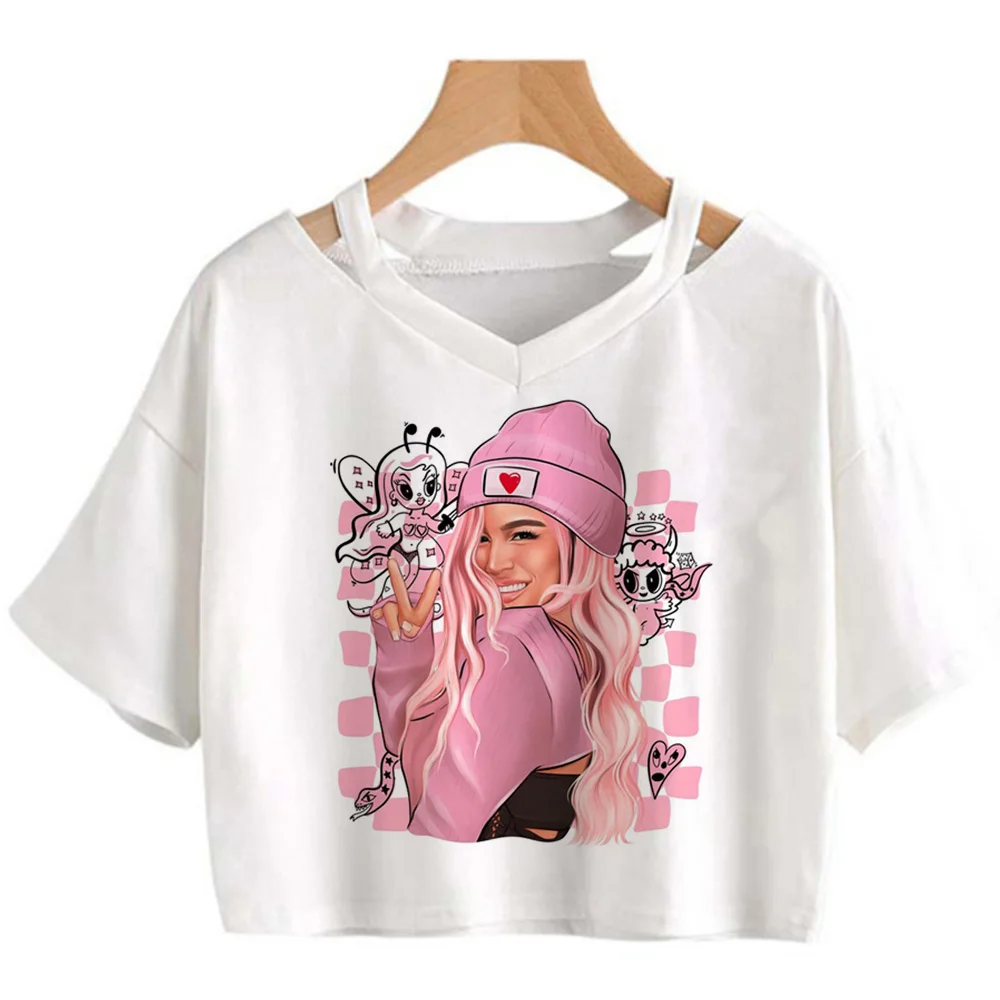 Karol g hippie  yk2 fairycore crop top Female goth Harajuku gothic  kawai clothing