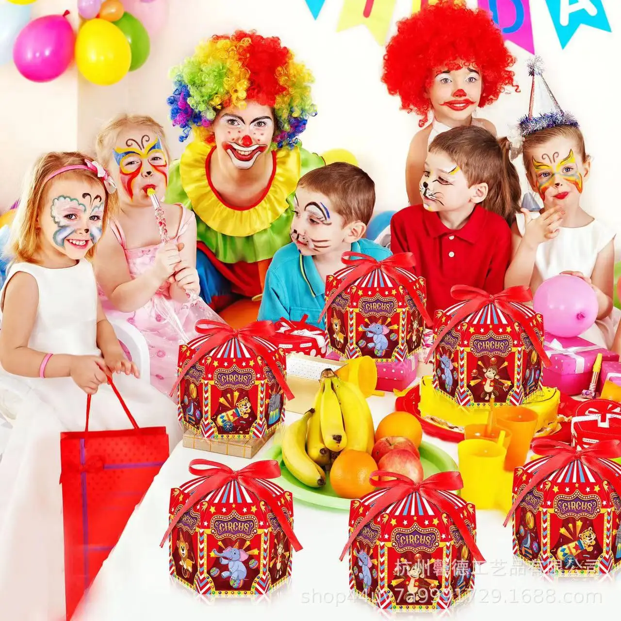 4/24Pcs Karneval Zirkus Thema Party DIY Candy Box Für Kinder Geburtstag Party Baby Dusche Dekoration Süßigkeiten Geschenk box Liefert – Detail 5