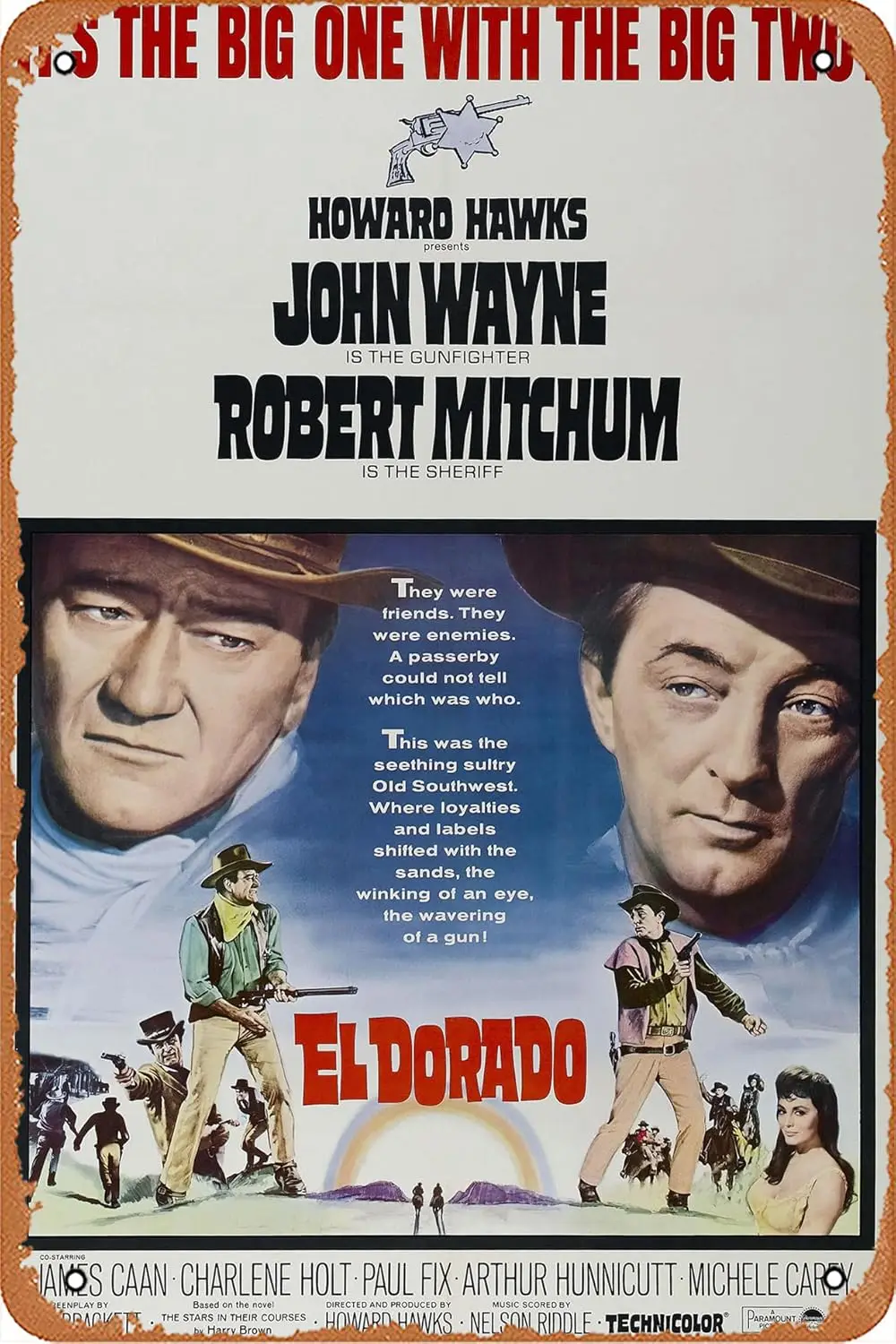 El Dorado (#1 of 2) 1967 Movie Poster Wall Home Wall Art Metal Tin Sign 8x12 inch