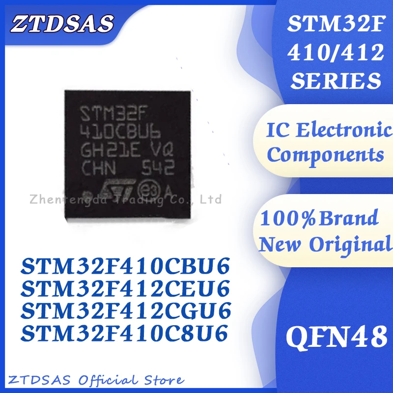 STM32F410CBU6 STM32F412CEU6 STM32F412CGU6 STM32F410C8U6 STM32F410 STM32F412 STM32F STM32 STM IC Chip QFN48