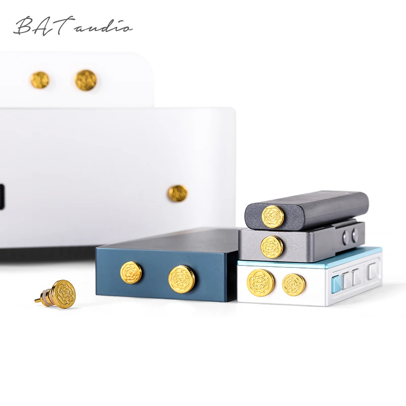 BAT Audio Earphone Hole Dust Plug Hifi Player Small Tail MAC Laptop Phone 3.5mm4.4mm Dust Plug Brass Gold-plated Dust Plug