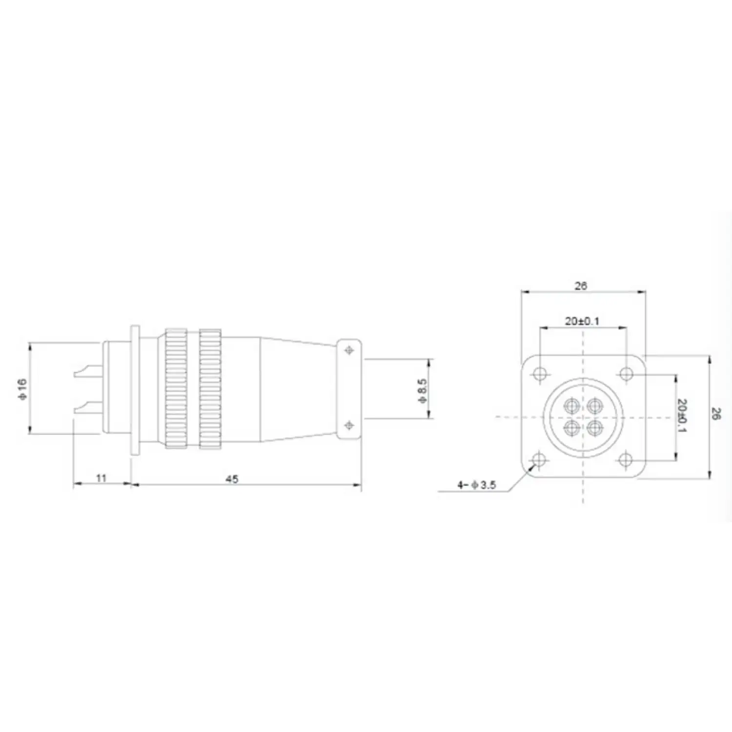 Imagem -06 - Conector do Soquete do Pino Plugue de Aviação Tig Mig Pistola de Solda Tocha de Corte Xs16j2p Xs16j3p Xs16j4p Xs16j5p Xs16 Pinos