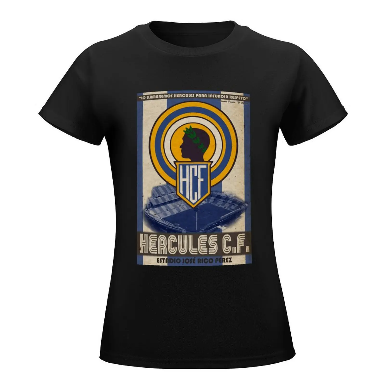 Hercules C.F. de Alicante Poster T-Shirt cute clothes plus sizes t-shirt dress for Women long